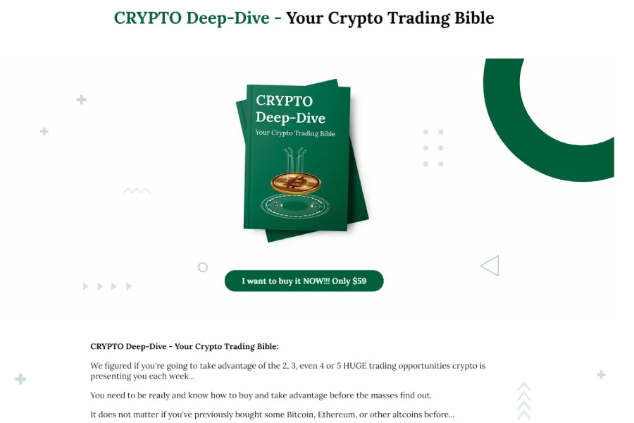Sales Page For An Upsell Crypto Product